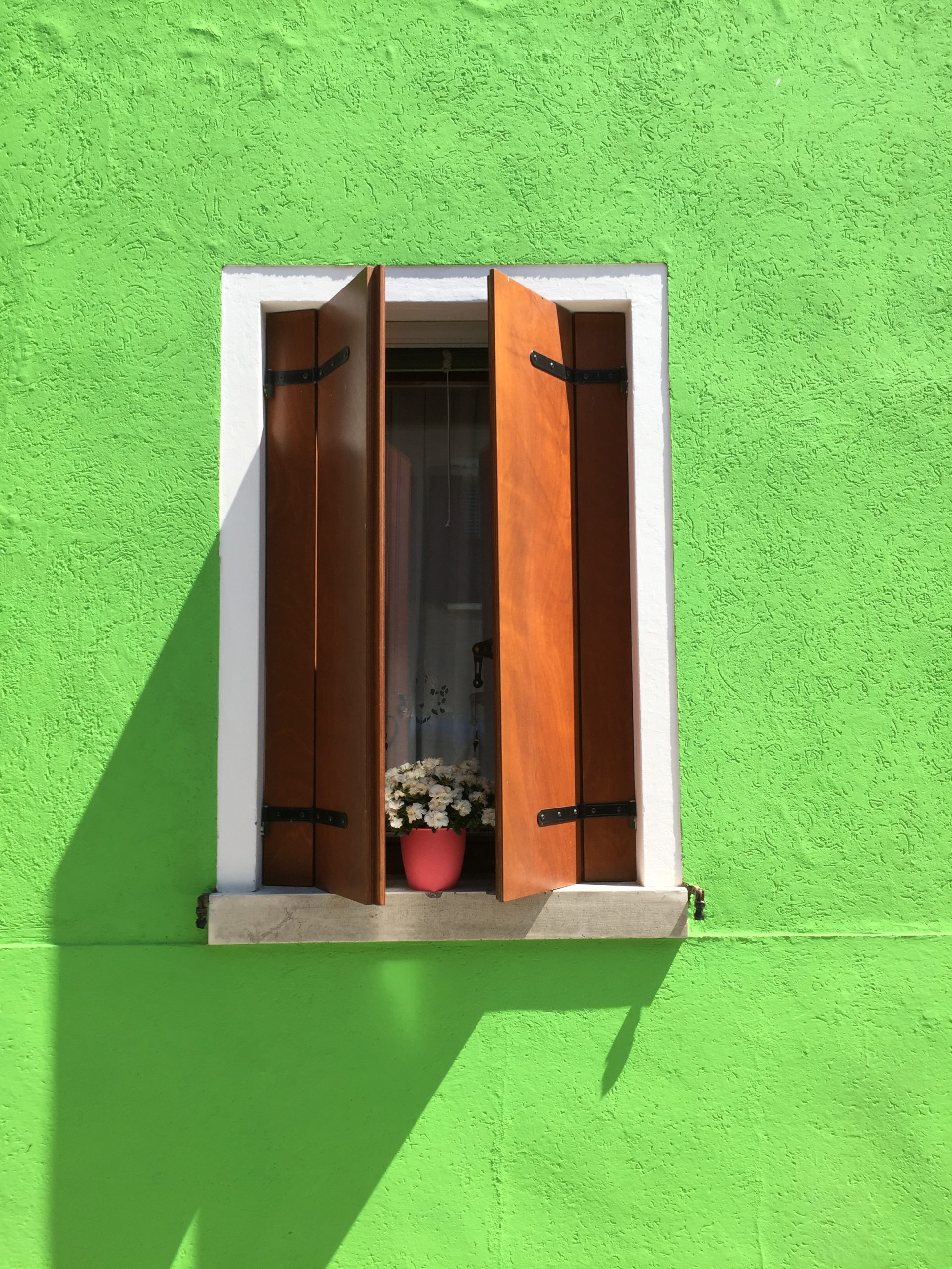 Burano finestra verde